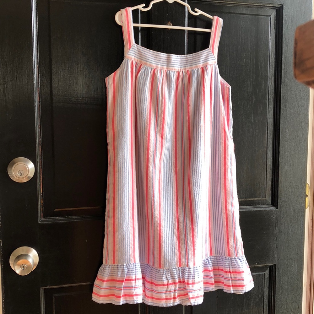 Vineyard Vines Girls Pink and Blue Striped Sundress